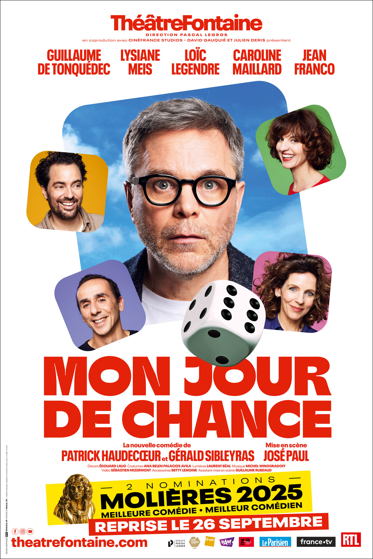 Soirée théâtre à Paris "Mon jour de chance"
